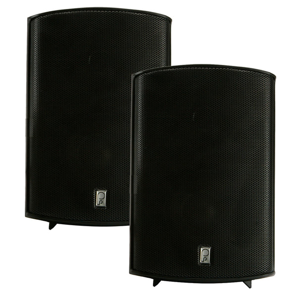 Poly-Planar Compact Box Speaker - 7-11/16" x 5-1/8" x 4-11/16" - (Pair) Black [MA7500B]