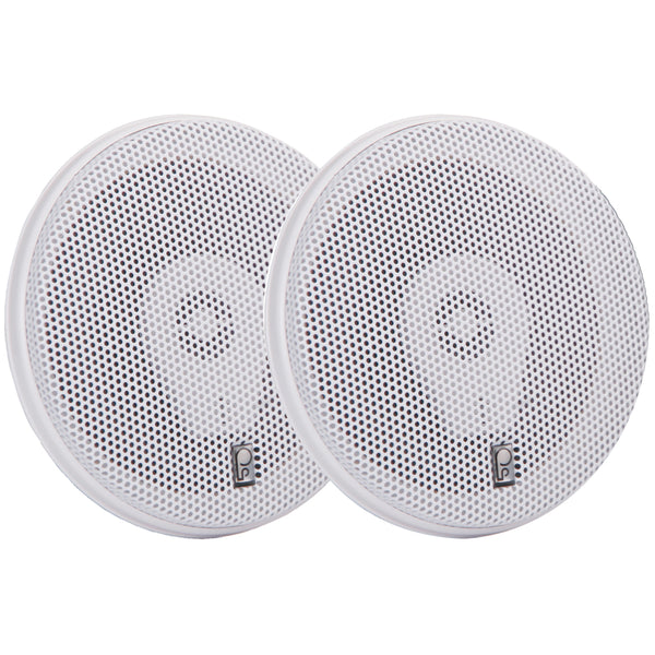 Poly-Planar 6" Titanium Series 3-Way Marine Speakers - (Pair)White [MA8506W]