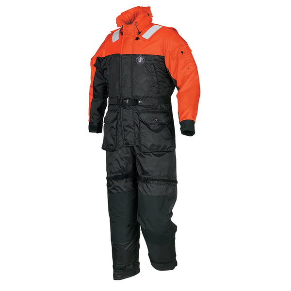 Mustang Deluxe Anti-Exposure Coverall & Worksuit - LG - Orange/Black [MS2175-L-OR/BK]