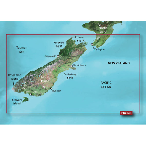 Garmin BlueChart g2 Vision HD - VPC417S - New Zealand South - microSD/SD [010-C0875-00]