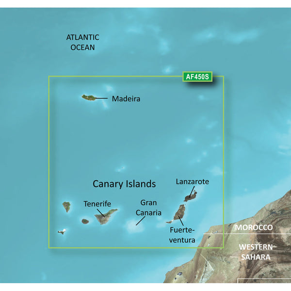 Garmin BlueChart g2 Vision HD - VAF450S - Madeira & Canary Islands - microSD/SD [010-C0750-00]