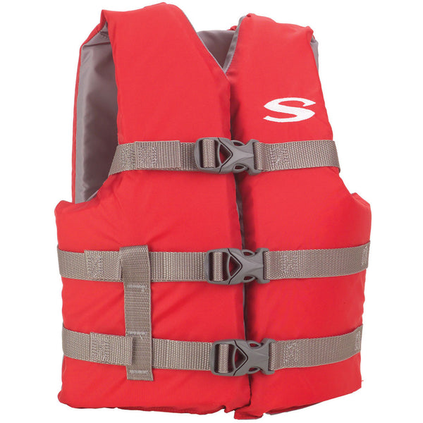 Stearns Classic Youth Life Jacket - 50-90lbs - Red/Grey [3000004472]