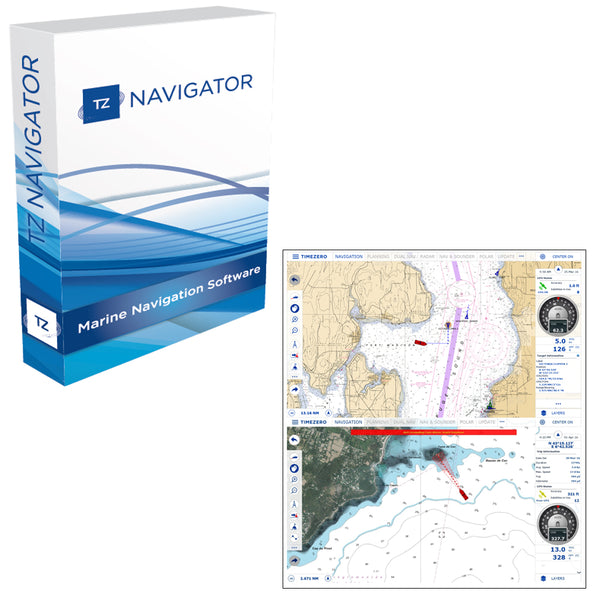 Nobeltec TZ Navigator Software On USB Flashdrive & NOAA Charts Installed [TZ-100-107]