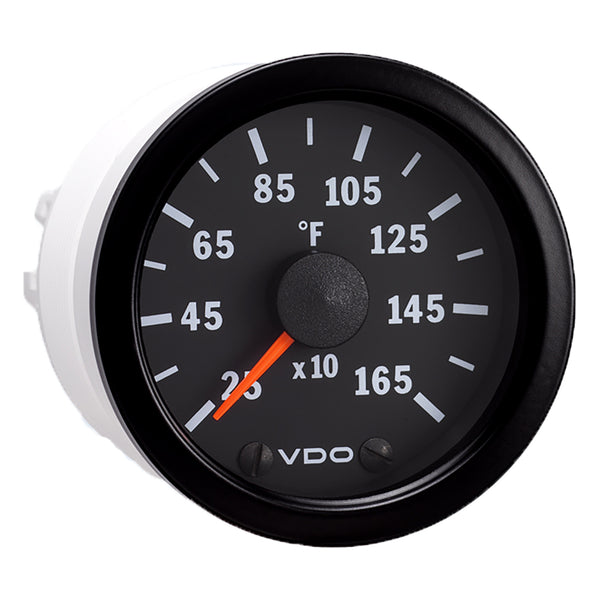 VDO Vision Black 1600 DegreeF Pyrometer with Sender & Harness - 12V [310-153]