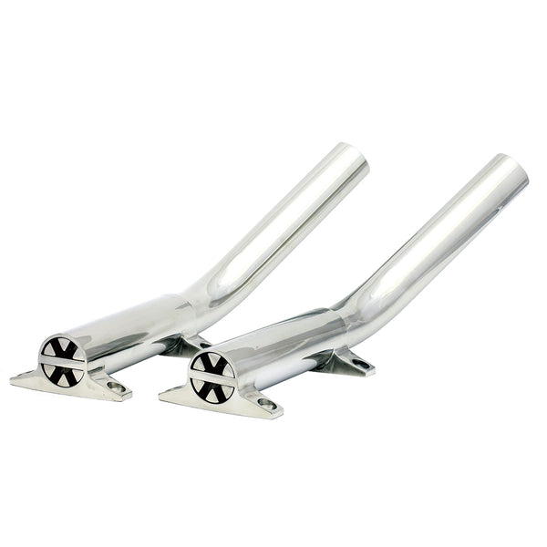 Tigress Side Mount Outrigger Holders - Fabricated 304 S.S. - 1-1/8" I.D.-Pair [88504]