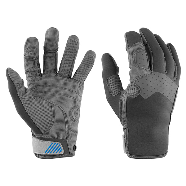 Mustang Traction Full Finger Glove - Gray/Blue - Large [MA6003/02-L-269]