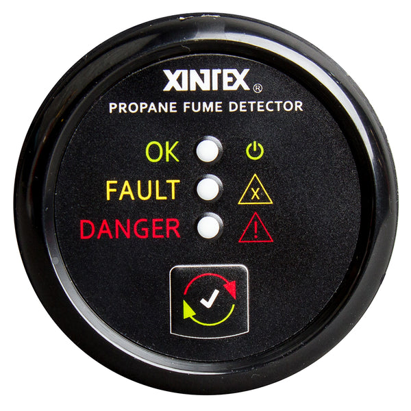Xintex Propane Fume Detector w/Plastic Sensor - No Solenoid Valve - Black Bezel Display [P-1B-R]