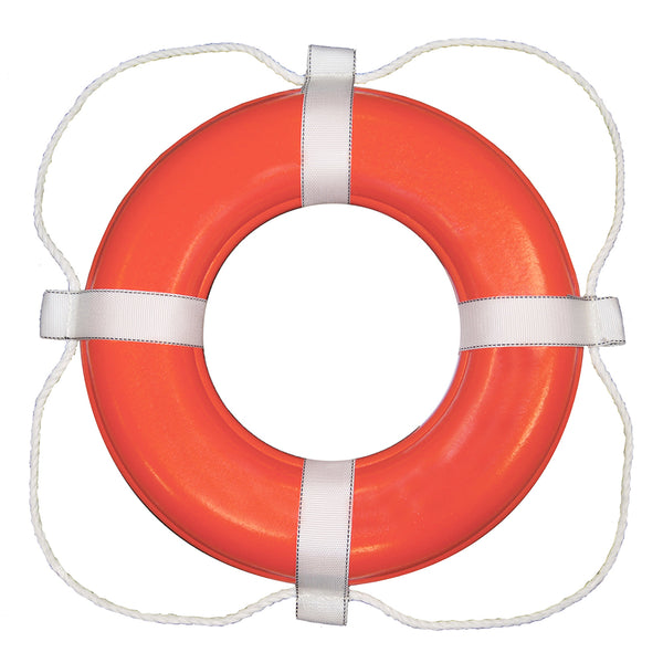 Taylor Made Foam Ring Buoy - 20" - Orange w/White Rope [363]