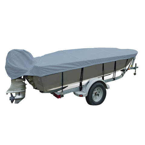 Carver Performance Poly-Guard Narrow Series Styled-to-Fit Boat Cover f/12.5 V-Hull Fishing Boats - Grey [70122P-10]