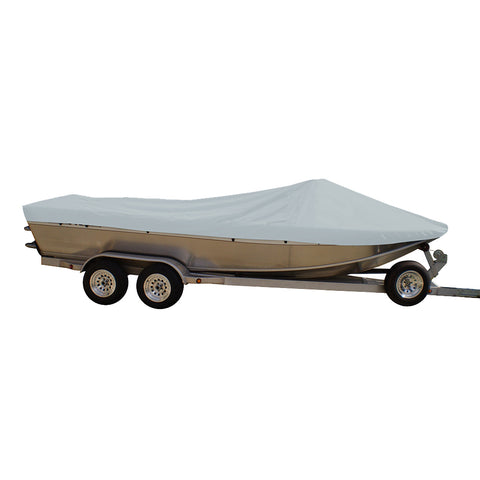 Carver Performance Poly-Guard Extra Wide Series Styled-to-Fit Boat Cover f/20.5 Sterndrive Aluminum Boats w/High Forward Mounted Windshield - Grey [79120XP-10]
