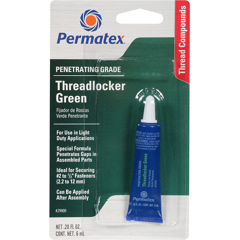Permatex Penetrating Grade Threadlocker GREEN Tube - 6ml [29000]